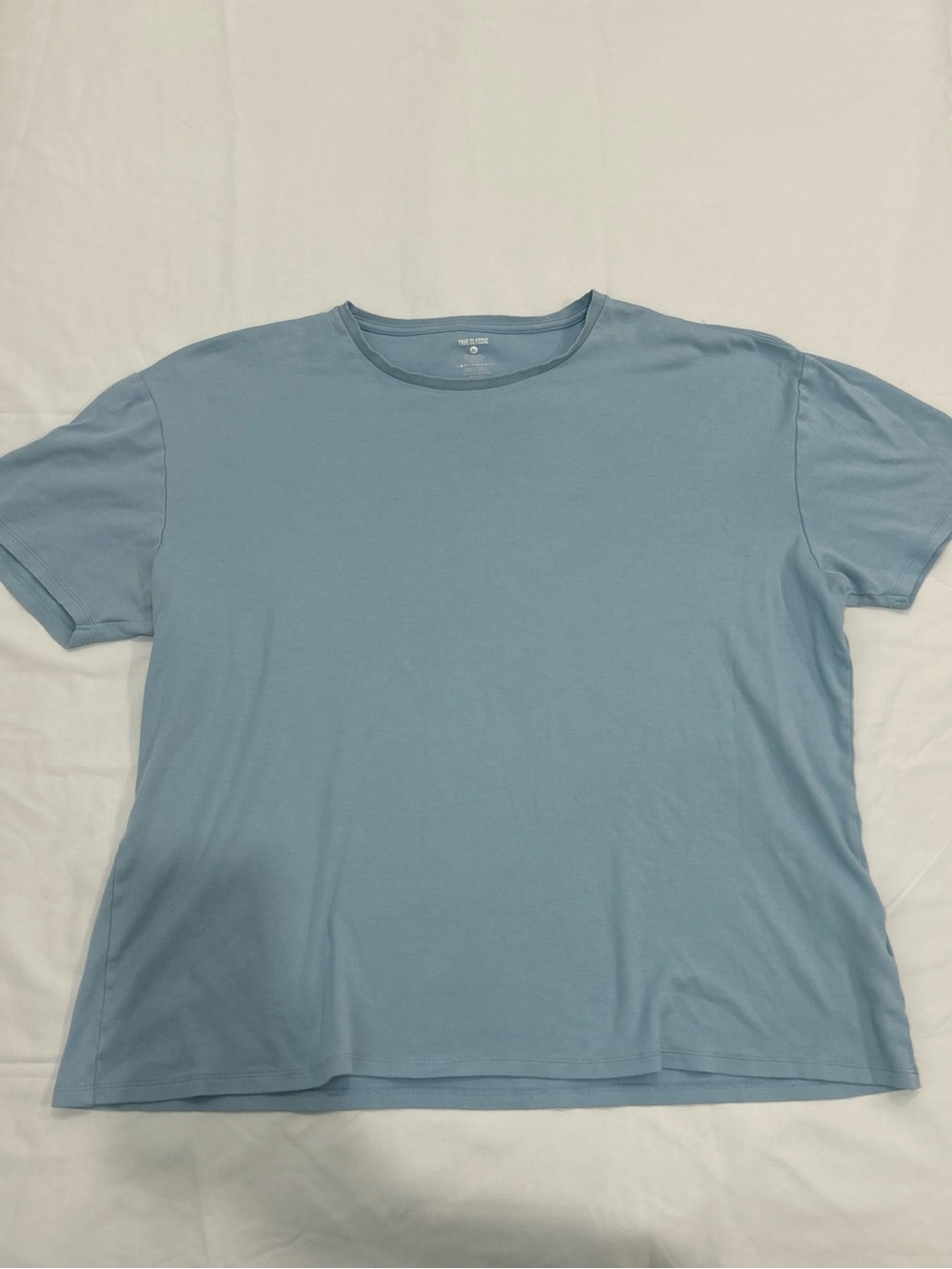 True Classic Men’s Pima Cotton T-Shirt Blue Size XL